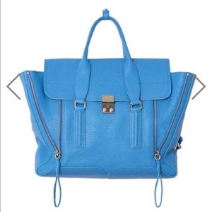 3.1 Phillip Lim Medium Pashli Handbag Blue Rare